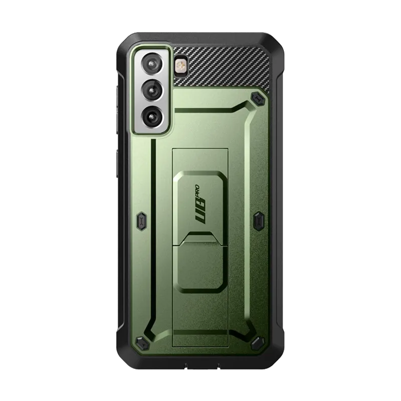 Galaxy S22 Unicorn Beetle PRO Rugged Case-Dark Green Precision Cutouts Flexible Detail Design