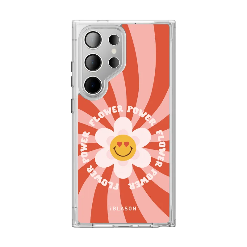 Galaxy S23 Ultra Halo MagSafe Cute Phone Case - Retro Flower Power Flexible frame Perfect Fit