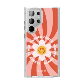 Galaxy S23 Ultra Halo MagSafe Cute Phone Case - Retro Flower Power Flexible frame Perfect Fit