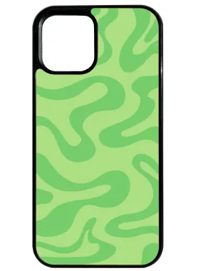 Clear Design Liquid Swirl in Green Phone Case