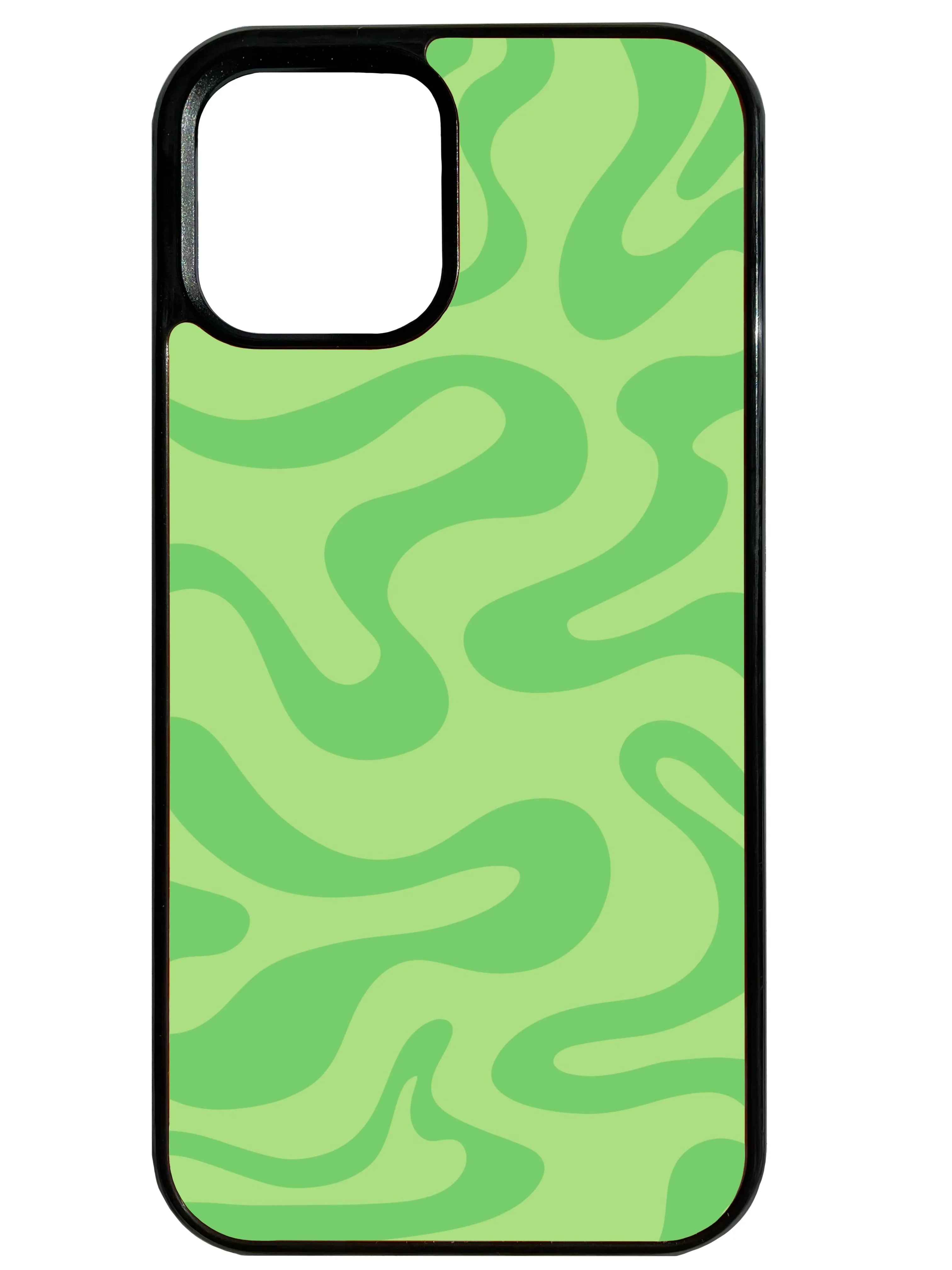 Clear Design Liquid Swirl in Green Phone Case