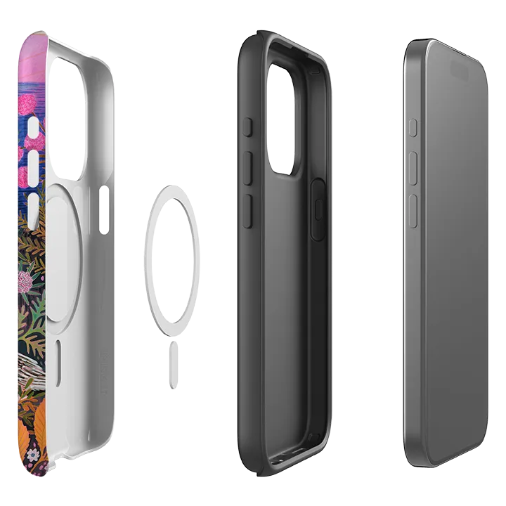 iPhone MagSafe Tough Case - Clifftop Meadow By Lee Foster Wilson Sleek Detail