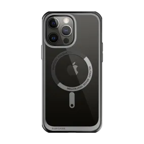 Color Finish iPhone 13 Pro 6.1 inch Unicorn Beetle MAG Slim Clear MagSafe Case-Black