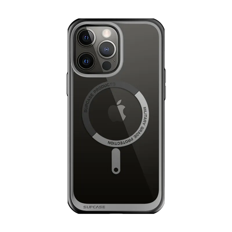 Color Finish iPhone 13 Pro 6.1 inch Unicorn Beetle MAG Slim Clear MagSafe Case-Black