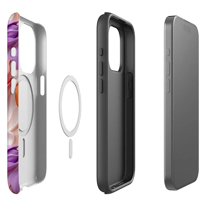 Matte Edge Minimal Texture Layer iPhone MagSafe Tough Case - Rotterdam Tulips