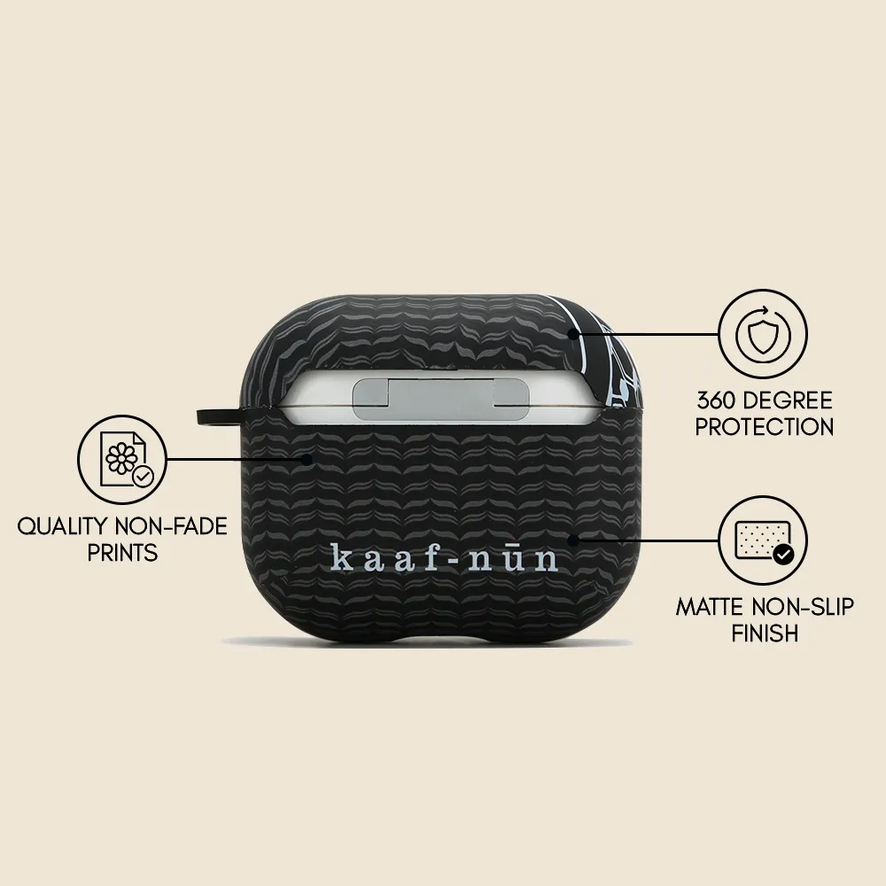 Keffiyeh Airpods Case Cover Durable Surface Design Smooth Texture Pattern