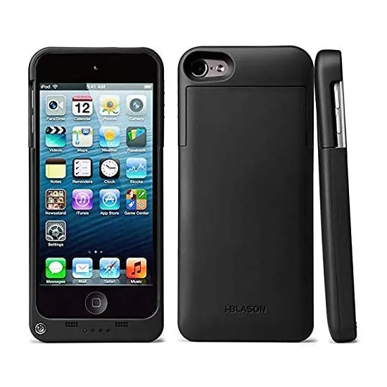 iPodTouch5 Battery Case-Black Smooth Design Durable Accessory