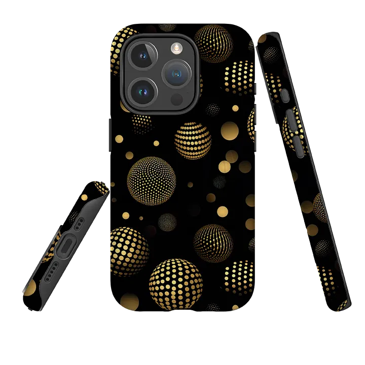 iPhone MagSafe Tough Case - Dark Polka Durable touch