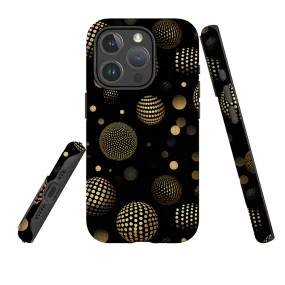 iPhone MagSafe Tough Case - Dark Polka Modern Grip Design