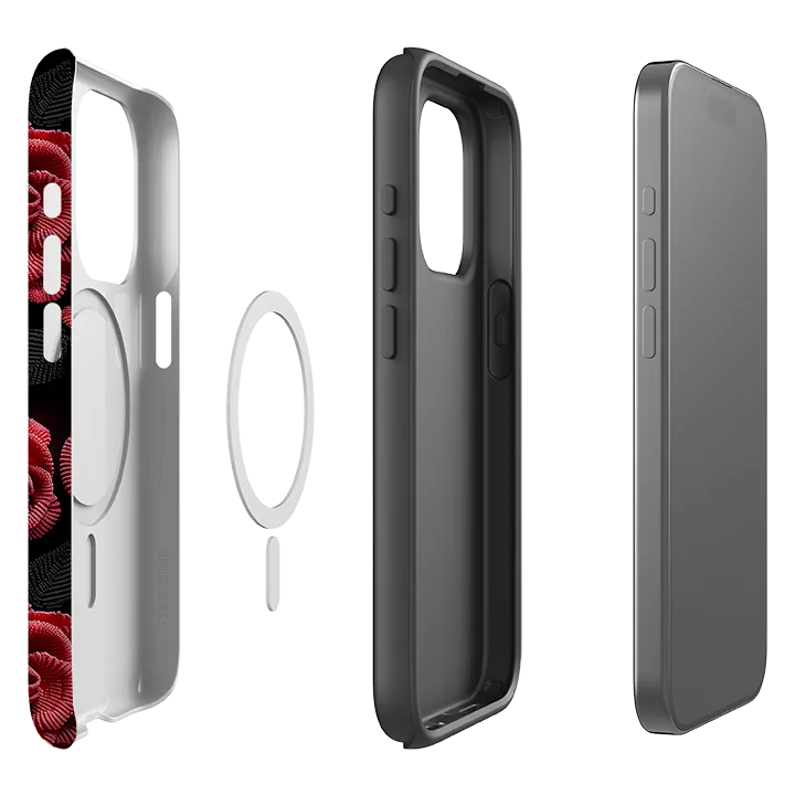 Light Form iPhone MagSafe Tough Case - Dark Roses II