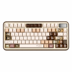 Software Driven YUNZII Jelly Coffee Kitten Cherry Profile Keycap Set Macro Setup