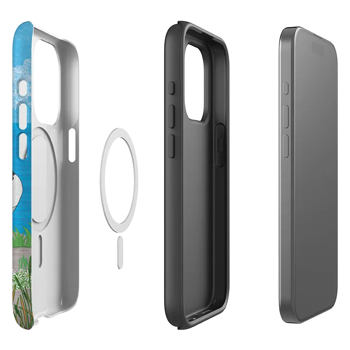 iPhone MagSafe Tough Case - Puffins By Natalie Pedetti Prack Lightweight Build Subtle Touch