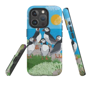 iPhone MagSafe Tough Case - Puffins By Natalie Pedetti Prack Wireless charging