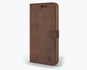 Gloss Surface Light Touch Apple iPhone 12 Pro - Vintage Leather Wallet Phone Case