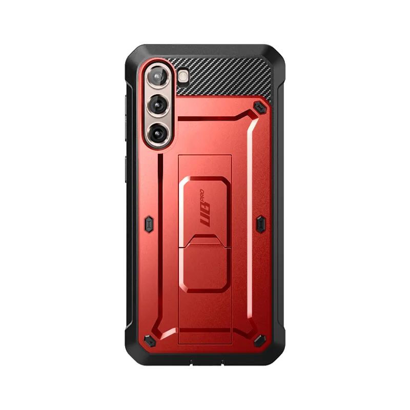 Classic Touch Galaxy S23 Unicorn Beetle PRO Rugged Case-Metallic Red