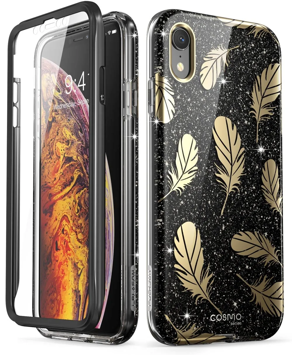 Durable Detail Light Touch iPhone XR Cosmo Case-Black