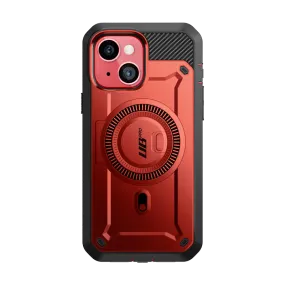 iPhone 15 6.1 inch Unicorn Beetle PRO MAG Rugged Case-Metallic Red Slim Profile