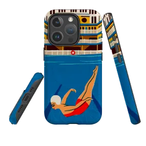 Flexible Layer Design iPhone MagSafe Tough Case -  Piscine Molitor By Paul Thurlby