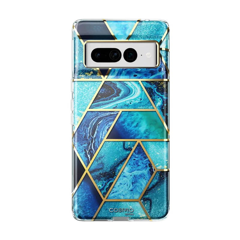 Google Pixel 7 Pro Cosmo Case  - Ocean Blue Minimal Frame Smooth Form