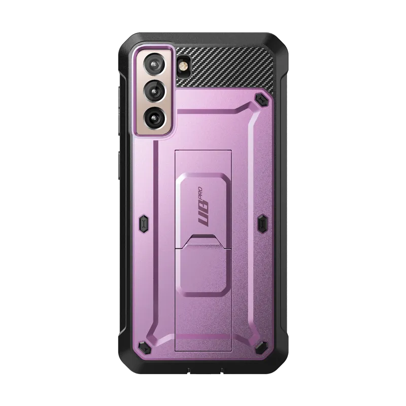 Clear Protection Modern Look Galaxy S21 Plus Unicorn Beetle Pro Rugged Case-Metallic Purple