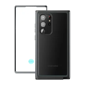 Hybrid Look Ergonomic Feel Galaxy S23 Ultra Unicorn Beetle EDGE XT Bumper Case With Screen Protector-Black