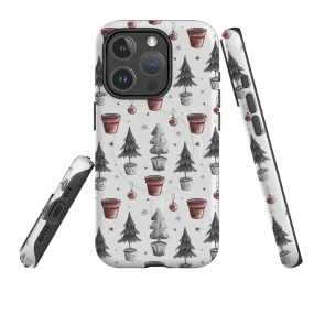 iPhone MagSafe Tough Case - Xmas Tree Pattern Compact Edge Elegant Finish Design