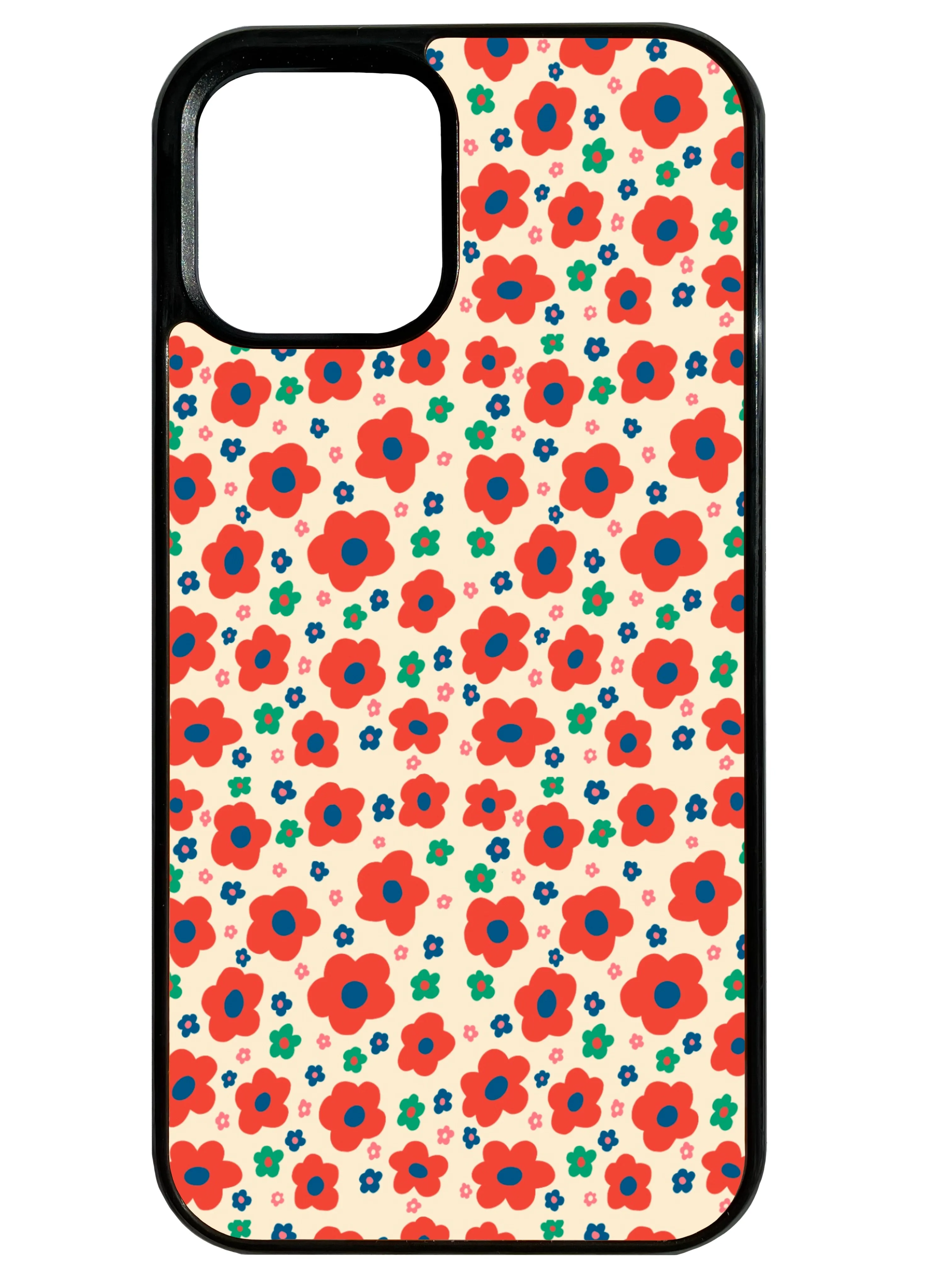 Floral in Cream Phone Case Smooth Edges Sleek Texture