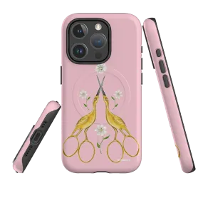 iPhone MagSafe Tough Case -  Heron Scissors By Catherine Rowe Comfort Design Layer