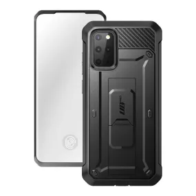 Anti Slip Premium Quality Galaxy S20 Plus Unicorn Beetle Pro Rugged Case (with Screen Protector)-Black