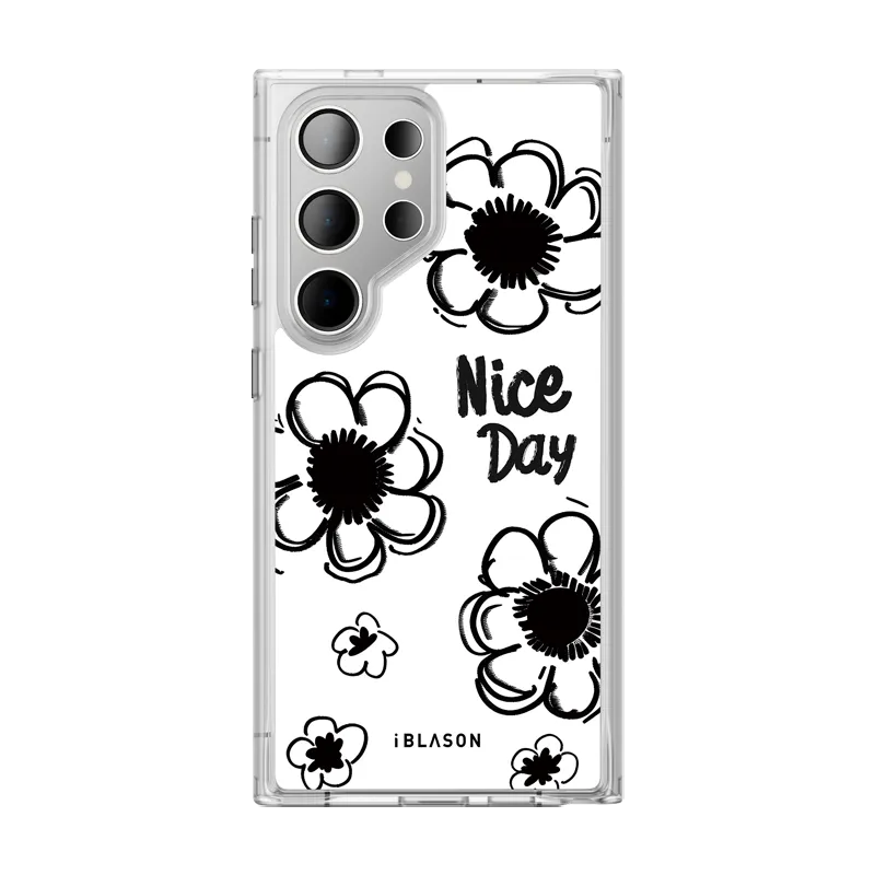 Galaxy S24 Ultra Halo MagSafe Cute Phone Case - Nice Day Soft Surface Luxury Build