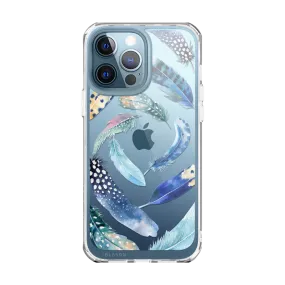 iPhone 13 Pro Max Halo Case - Feather Swirl Stylish grip Premium Surface