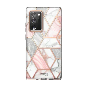Galaxy Note20 Ultra Cosmo Case - Marble Pink Flexible Grip