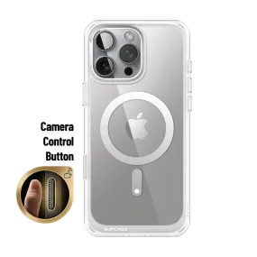 iPhone 16 Pro 6.3 inch Unicorn Beetle MAG Slim Clear MagSafe Camera Control Button Case-Clear Modern Style