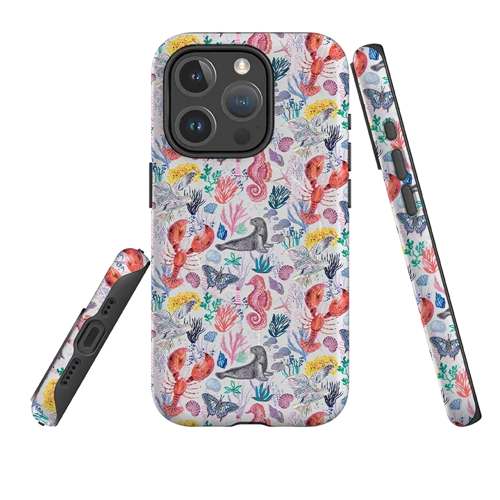 Luxury Texture iPhone MagSafe Tough Case - Coastline Pattern D By Emma Frances Grant