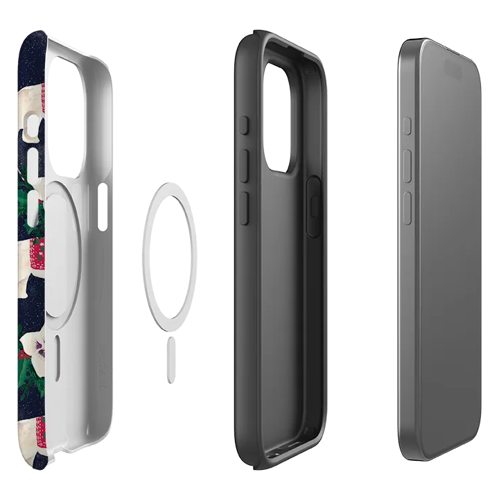 iPhone MagSafe Tough Case - Midnight Polar Bears By Abby Jacobs Durable Frame