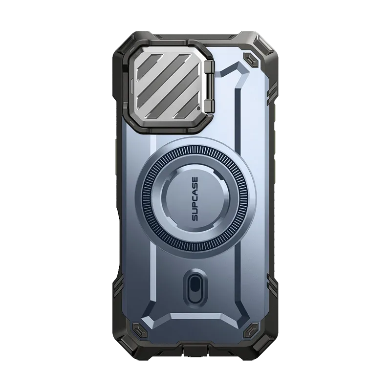 Premium Finish Minimal Style iPhone 16 6.1 inch Unicorn Beetle MAG XT MagSafe Case-Metallic Blue