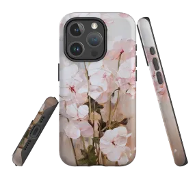 Matte Build Durable Layer iPhone MagSafe Tough Case -  Pink Delight Floral