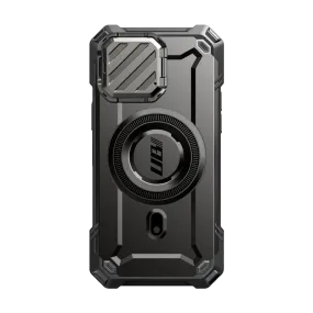 Modern Form Classic Touch iPhone 14 Pro Max 6.7 inch Unicorn Beetle MAG XT MagSafe Holster Case-Black