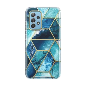 Galaxy A52 Cosmo Case - Ocean Blue Vibrant pattern