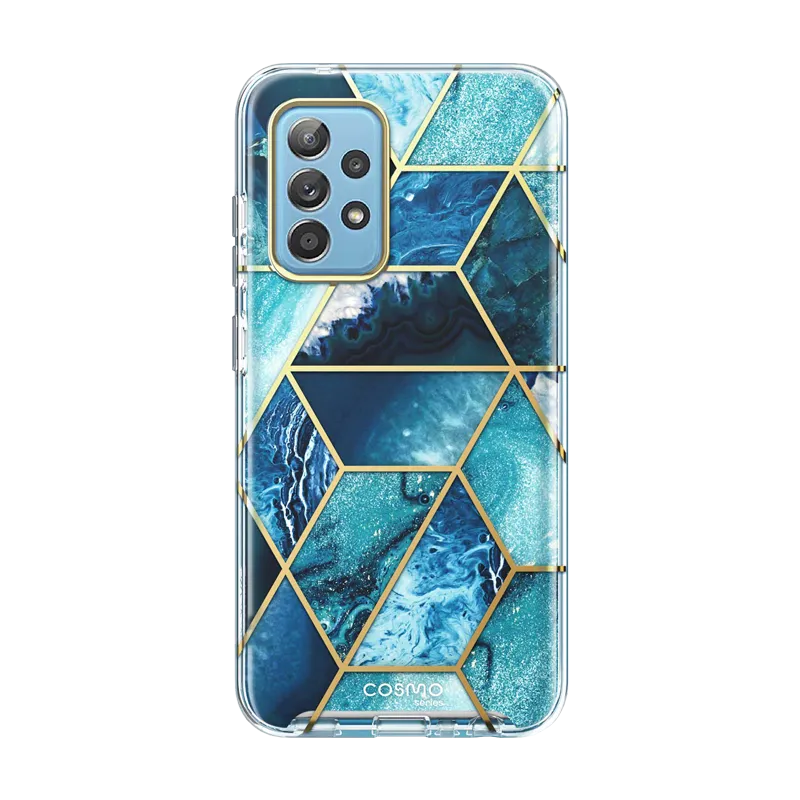 Galaxy A52 Cosmo Case - Ocean Blue Vibrant pattern