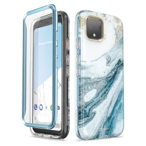 Durable Edge Modern Detail Google Pixel 4 XL Cosmo Case-Marble Blue