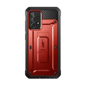 Galaxy A52 Unicorn Beetle Pro Rugged Holster Case-Metallic Red Protective Look