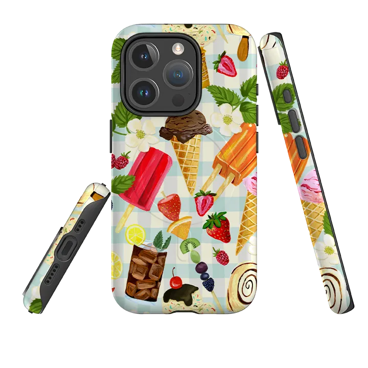Premium Quality Everyday Look iPhone MagSafe Tough Case - Ice Floral By Abby Jacobs