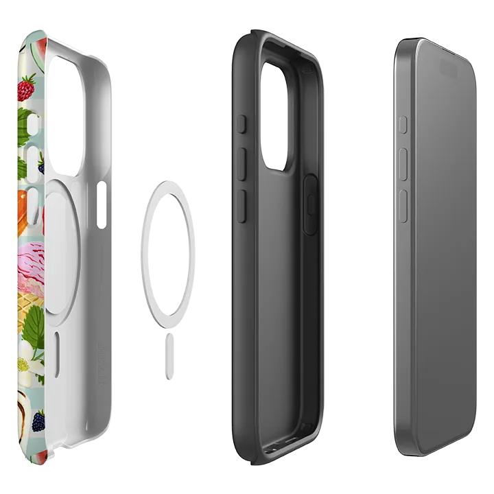 iPhone MagSafe Tough Case - Ice Floral By Abby Jacobs Protective Form