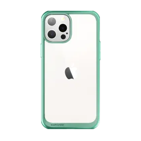 iPhone 12 Pro 6.1 inch Unicorn Beetle Style Slim Clear Case-Green Edge Cushion