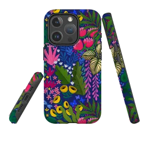 Scratch Barrier Smooth Fit iPhone MagSafe Tough Case - Jungle Fun Pattern By Bex Parkin