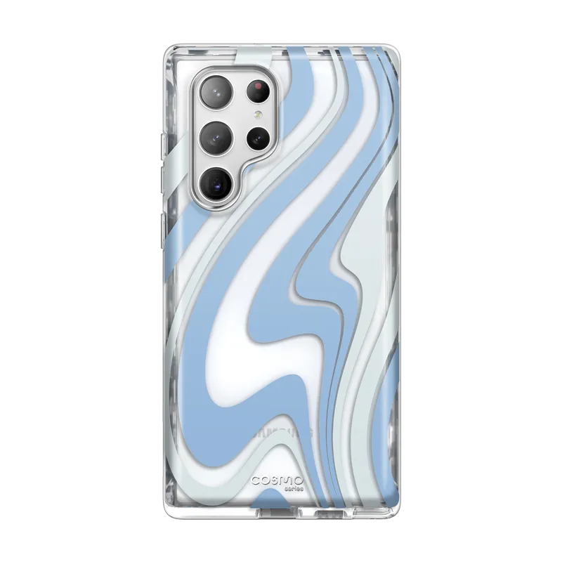 Color Gradient Flexible Detail Galaxy S23 Ultra Cosmo Case -Blue