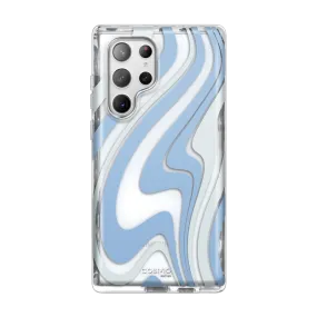 Color Gradient Flexible Detail Galaxy S23 Ultra Cosmo Case -Blue