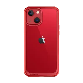 iPhone 13 6.1 inch Unicorn Beetle Style Slim Clear Case-Red Slim Edge