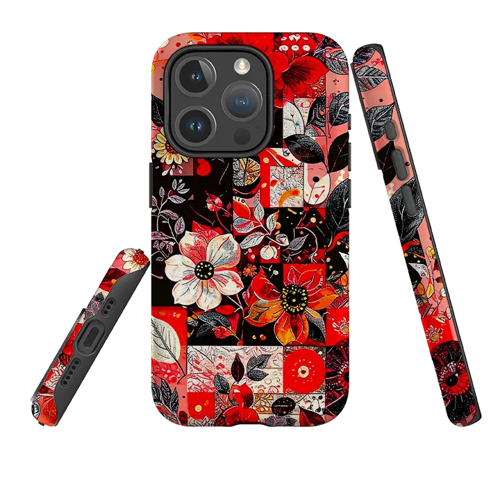 iPhone MagSafe Tough Case - Devon Floral Rugged Edge Water shield